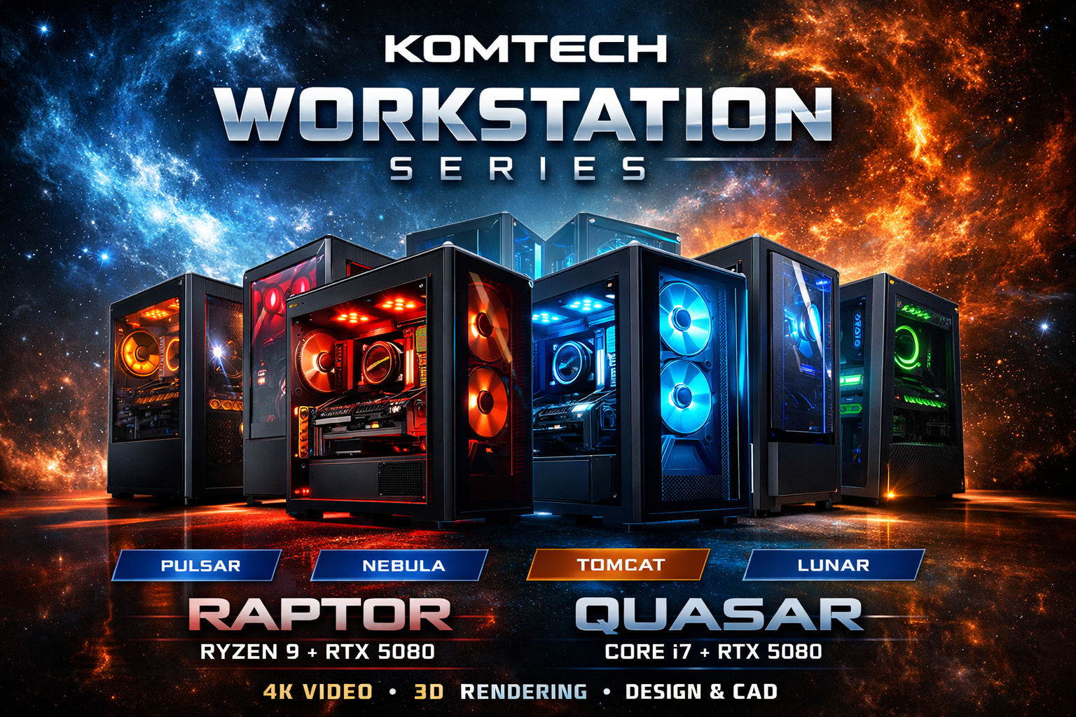 Komputer gamingowy jako stacja robocza – KomTech Workstation Series 2026
