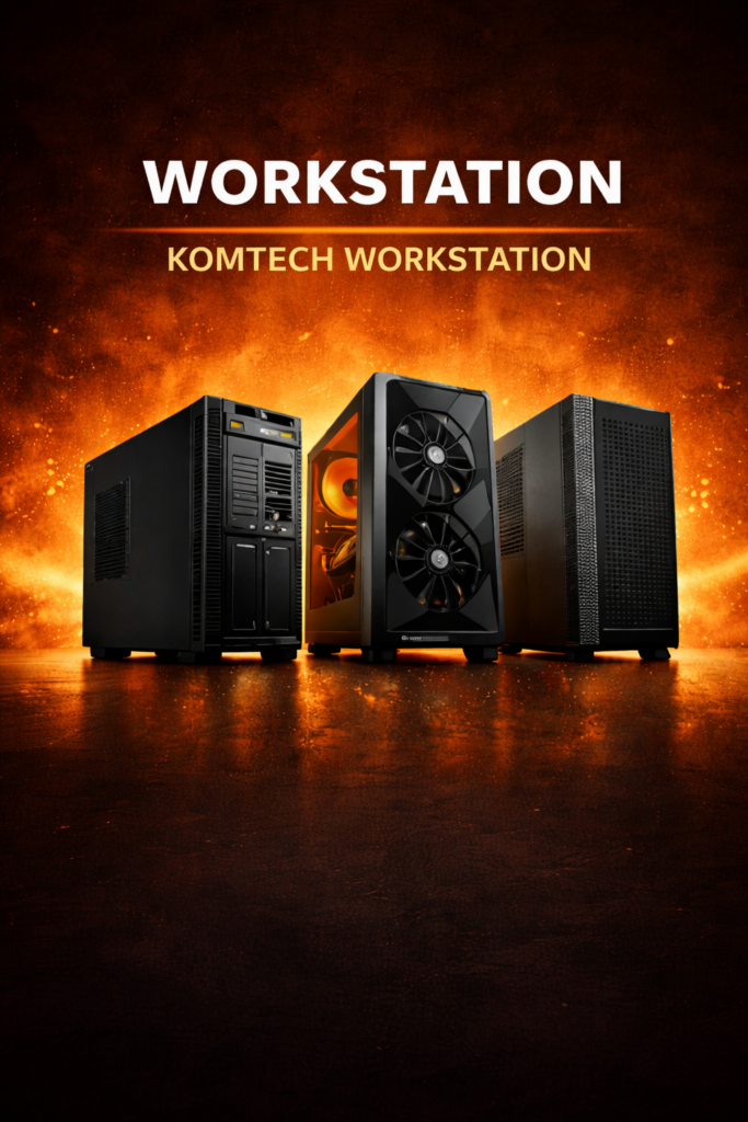 komputer workstation do CAD 3D AI i montażu wideo KomTech